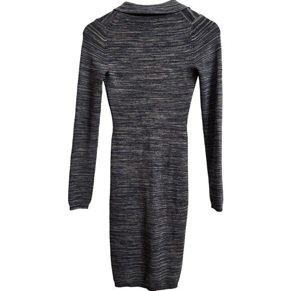 NWOT Aritizia Wilfred Cove Knit Polo Midi Dress S Striped Button-Up Bodycon - Picture 6 of 12